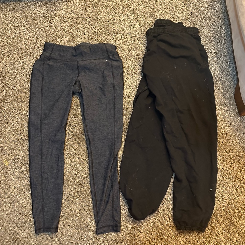 Kids Black and Gray Bottoms Set